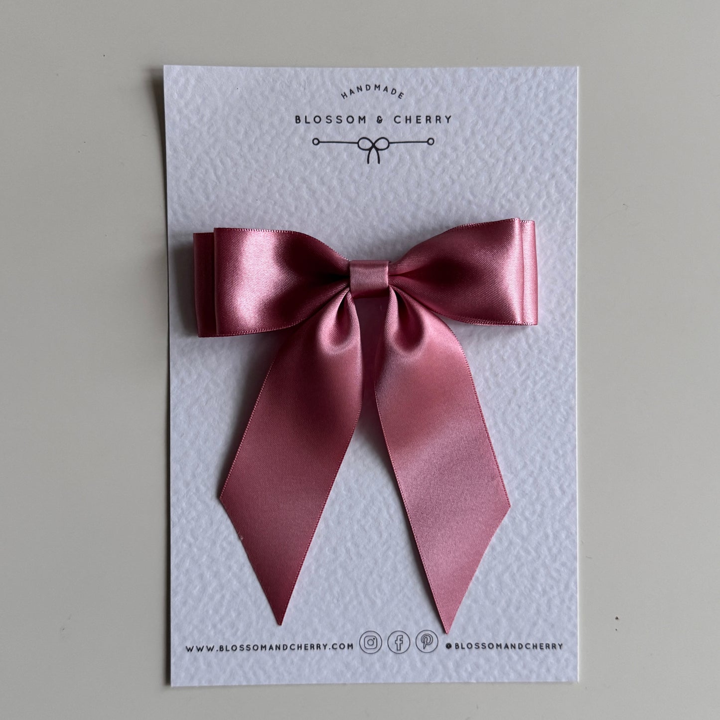 Chloi Satin Short Tail Bow - Spring Collection