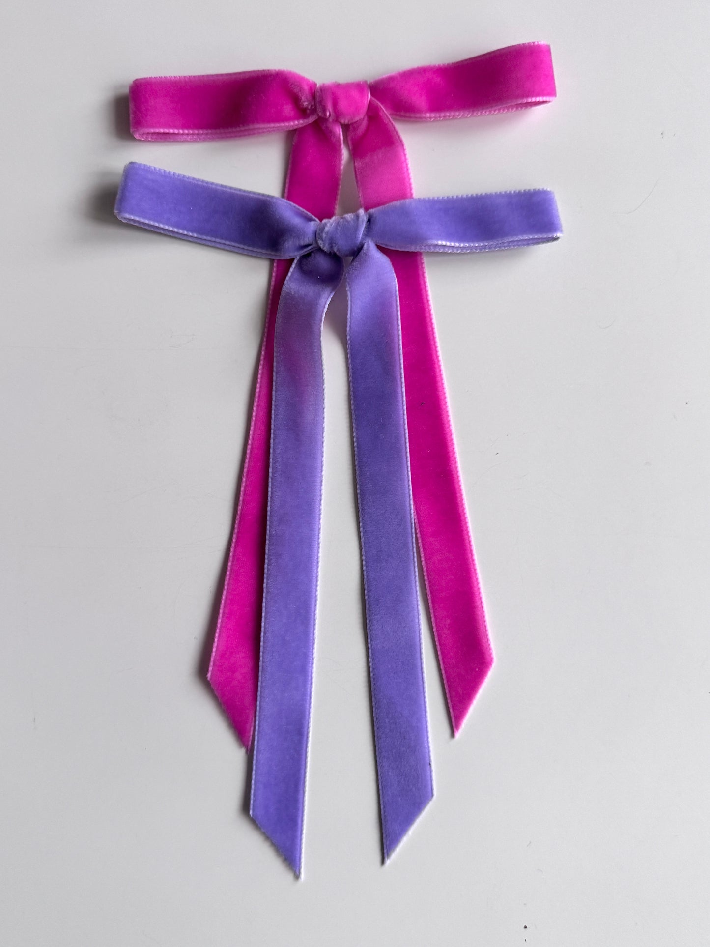Caura Velvet Long Tail Bow - Spring Collection