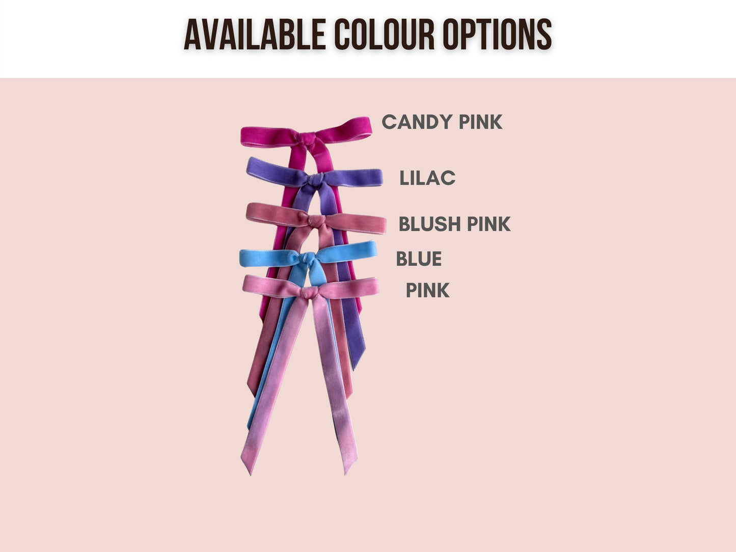 Caura Velvet Long Tail Bow - Spring Collection