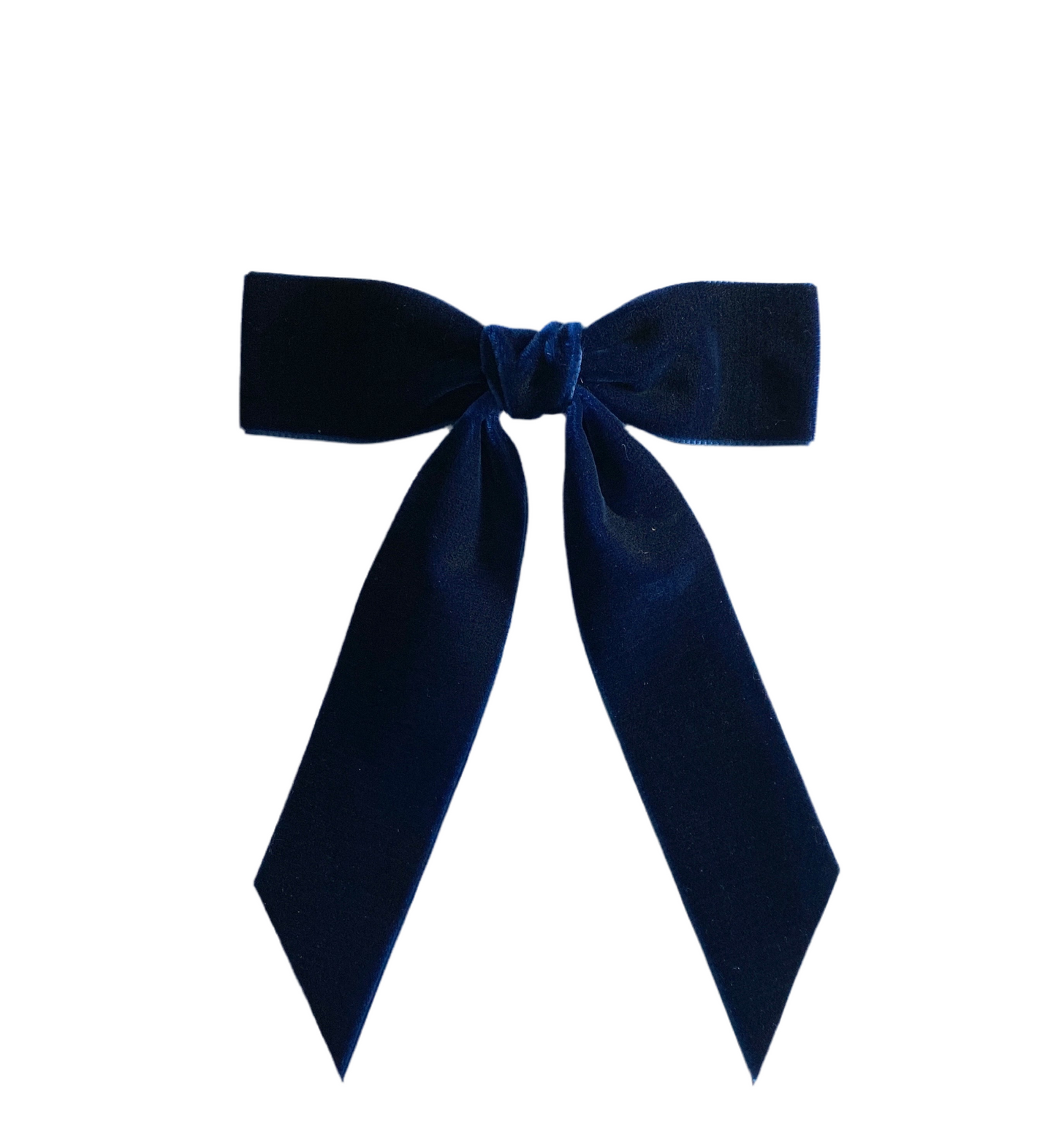 Charleen Velvet Bow - Navy