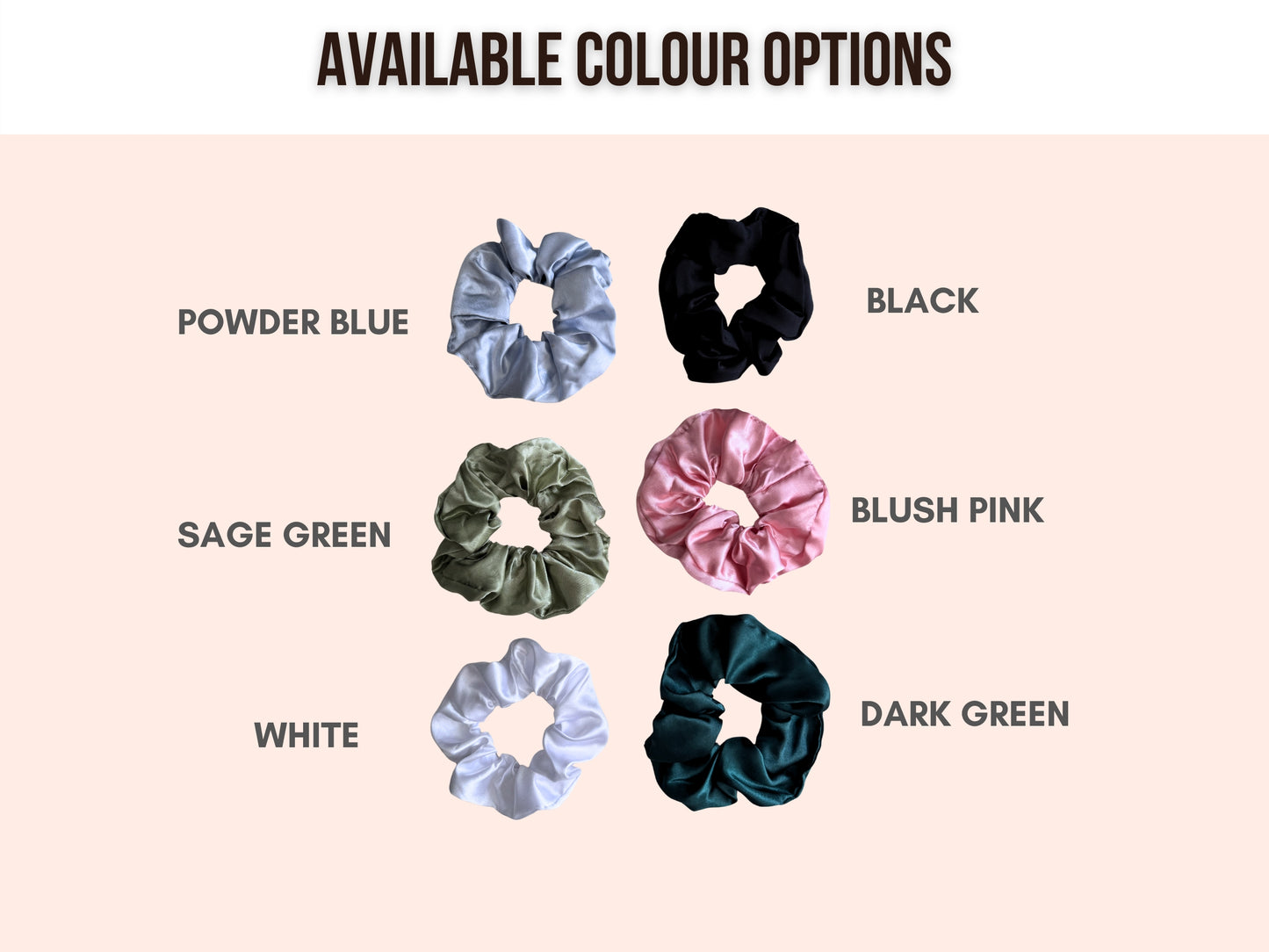 Sage Green Bridesmaid Scrunchies - To Have To Hold Your Hair Back