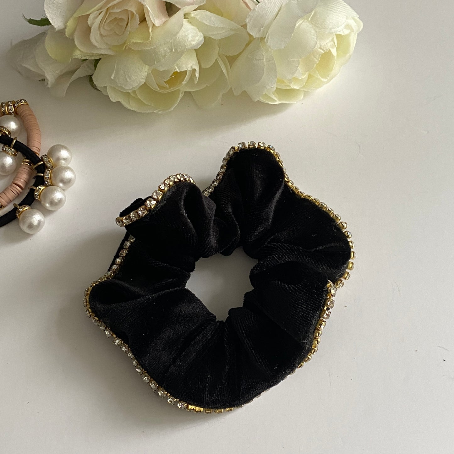 Odetta Rhinestone Scrunchie