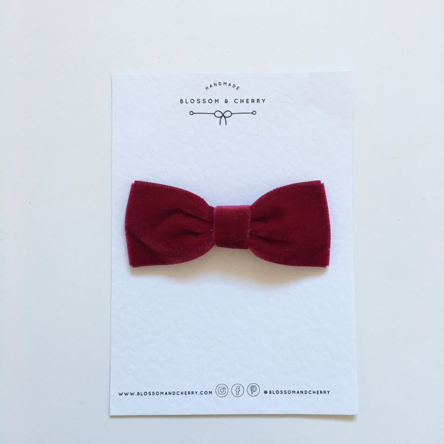 MIYA Velvet Pinch Bow || Headband, Clip, Hair Tie