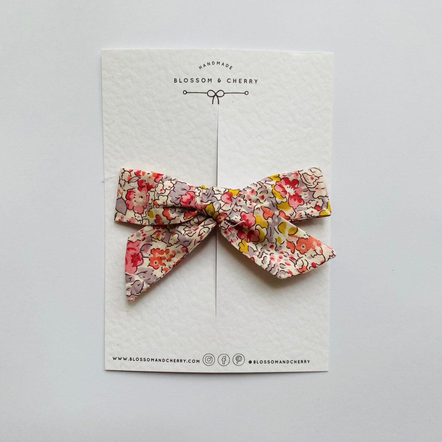 Liberty Floral Handtied Bow - Claire Aude