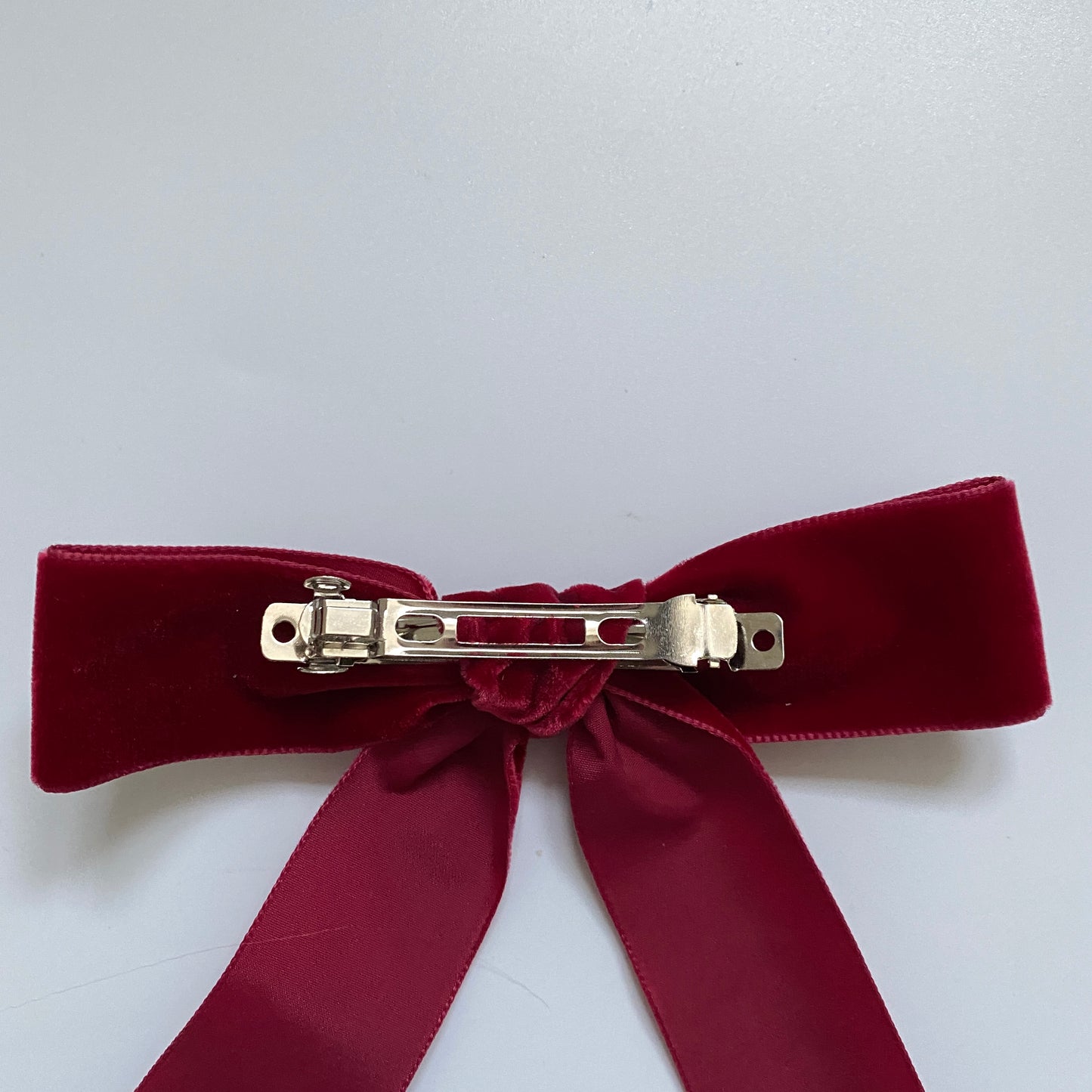 CHARLEEN Velvet Bow - Dark Red
