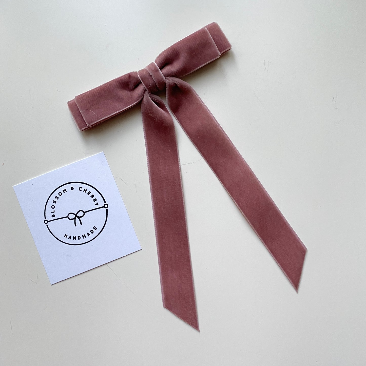 EVAI Midi Double Velvet Long Tail Bow