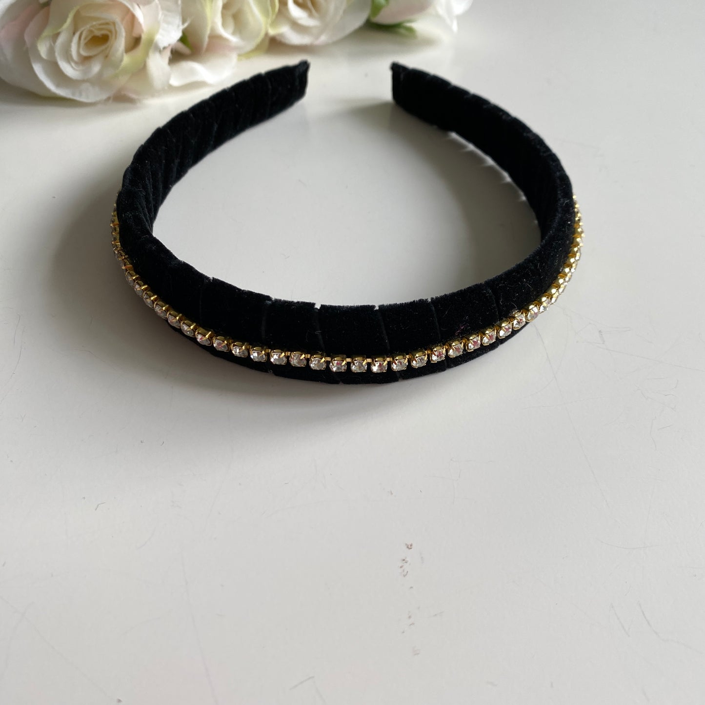 VALINTENA - Velvet Headbands With Crystals