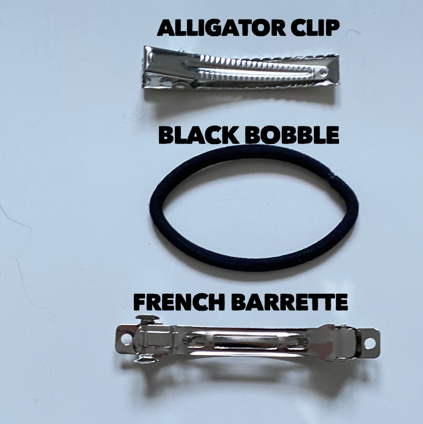 CHARLENE Velvet Double Bow Hair Tie - Navy