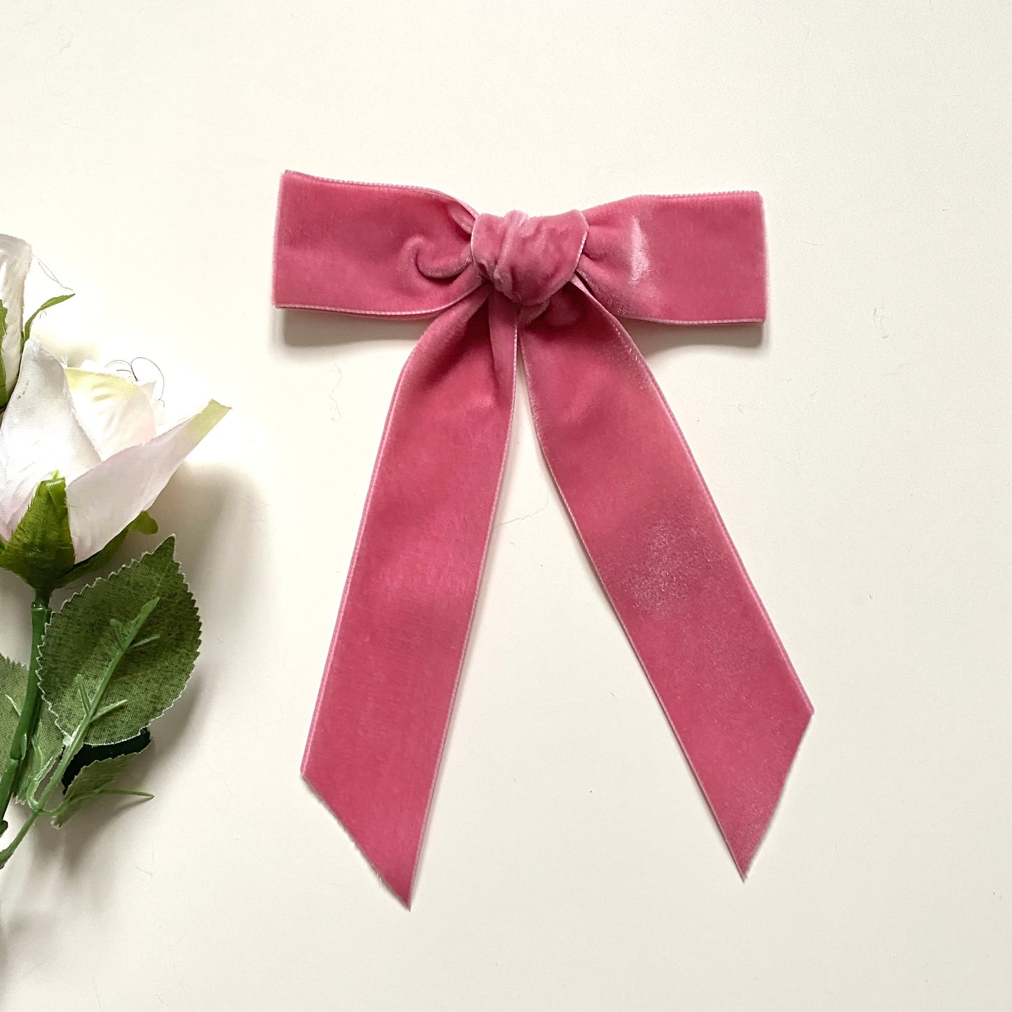 CHARLEEN Velvet Bow - Rose