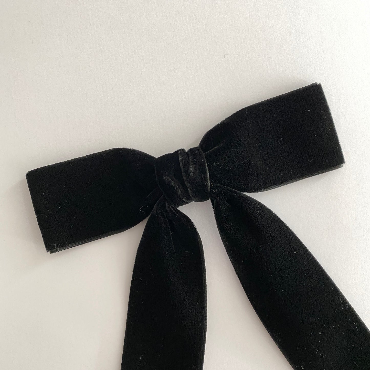 Charleen Velvet Bow - Black