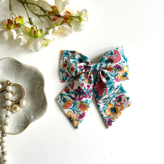 Liberty Floral Sailor Bow