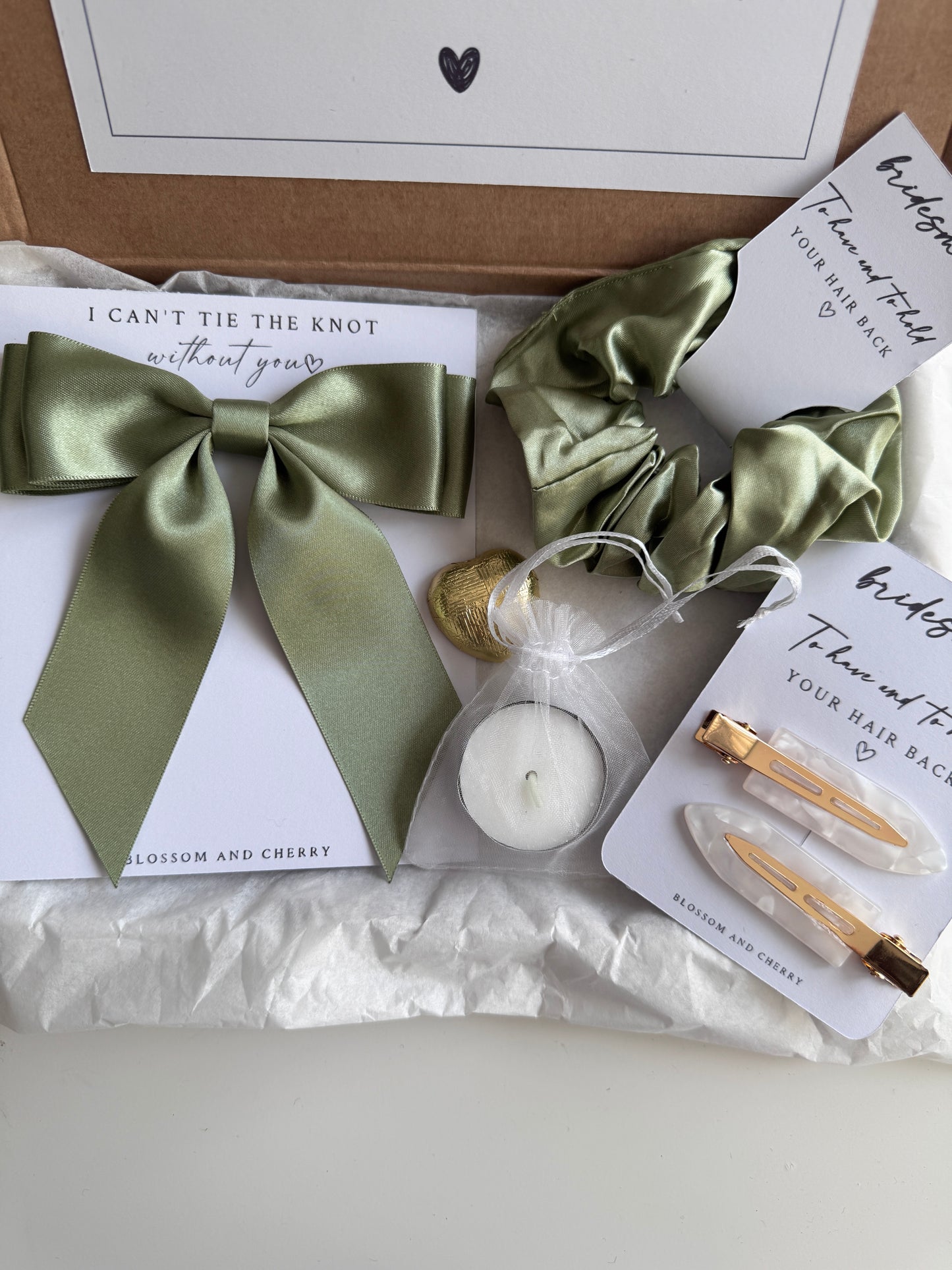 Bridesmaid Proposal Gift Box – Sage Green Edition