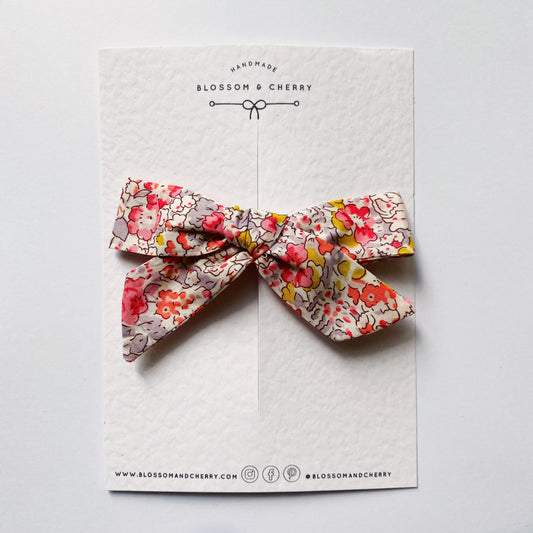 Liberty Floral Handtied Bow - Claire Aude