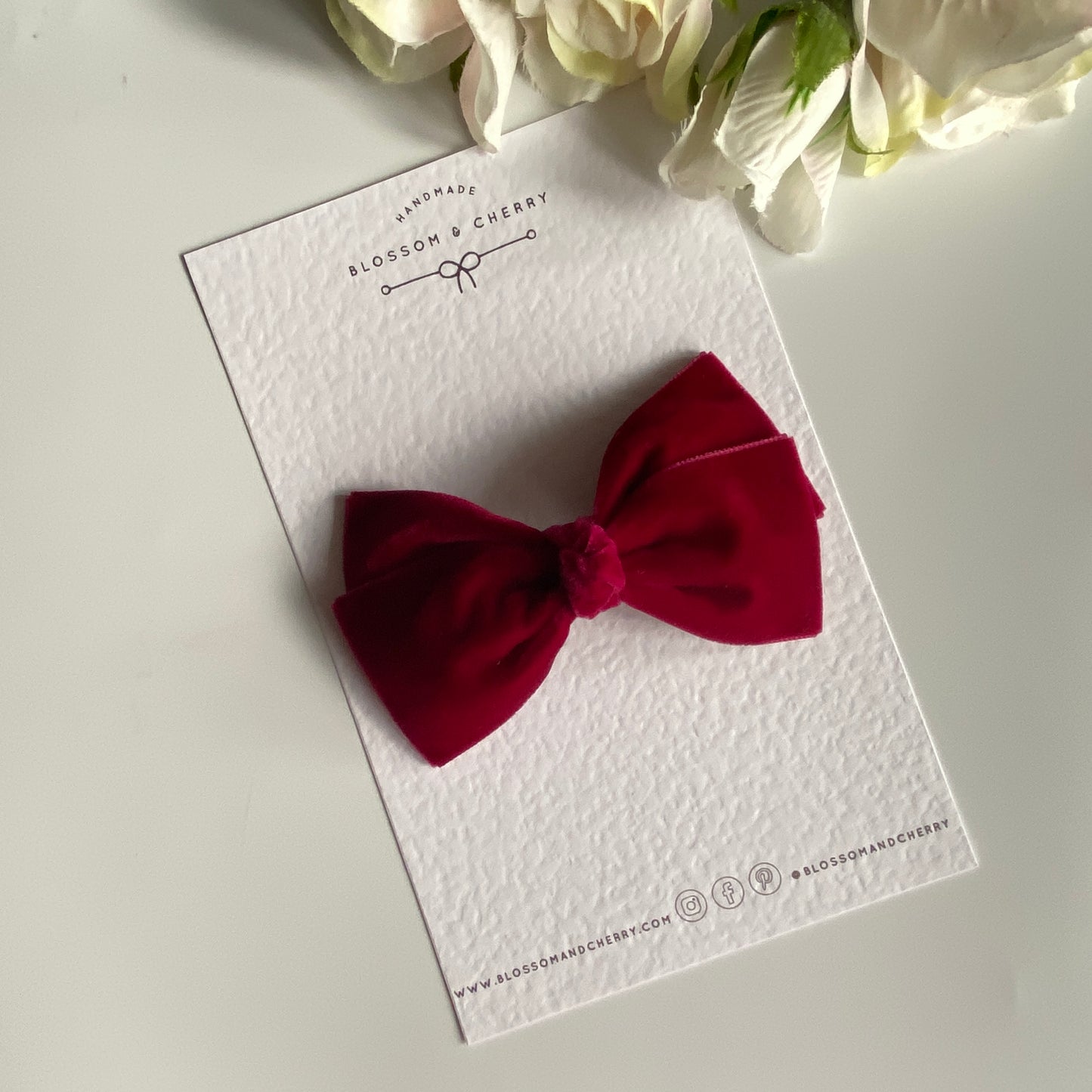 Velvet No Tail Statement Bow