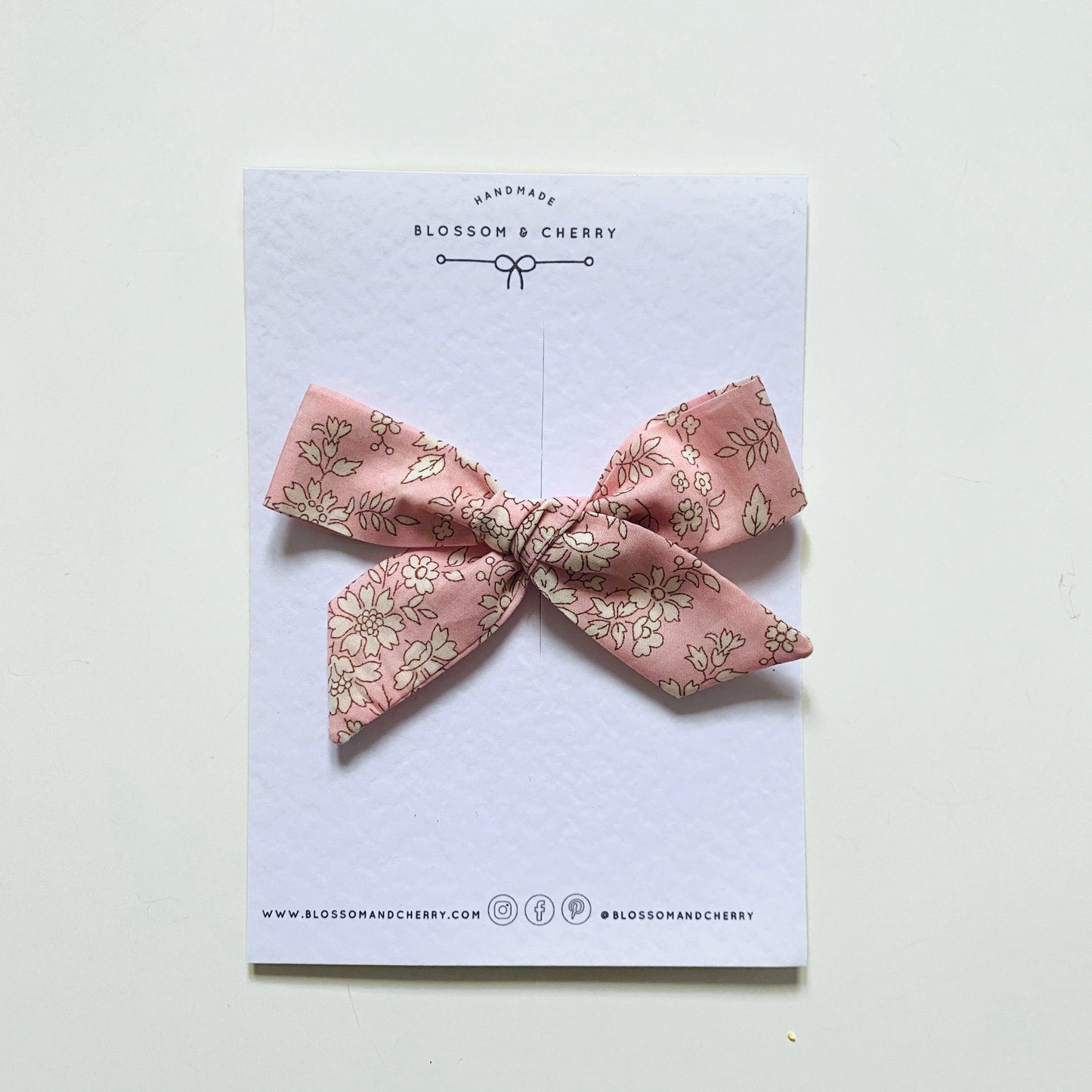 Liberty Capel Pink Handtied Bow