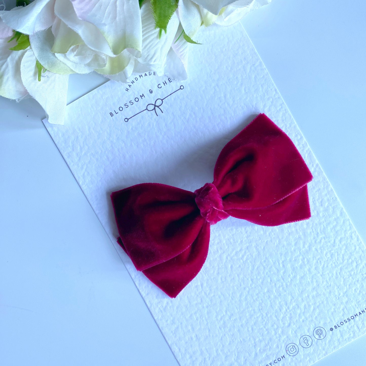 Velvet No Tail Statement Bow