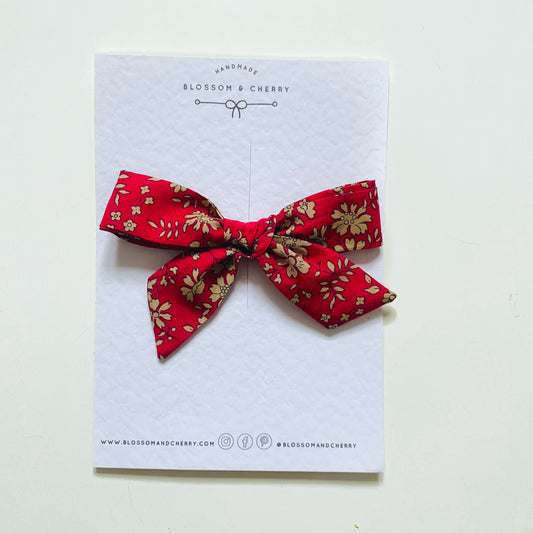 Liberty Capel Red Handtied Bow