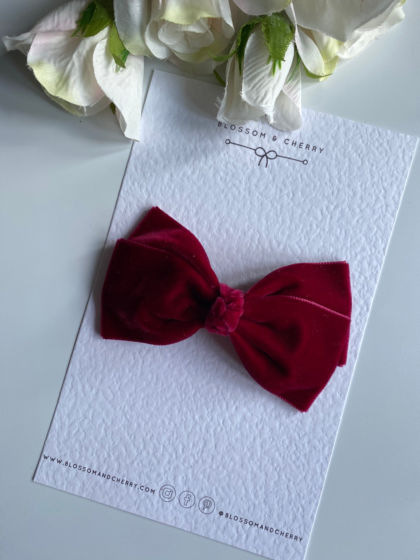 Velvet No Tail Statement Bow